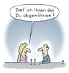 Cartoon: Duzen (small) by Lo Graf von Blickensdorf tagged duzen,siezen,paar,pärchen,bar,club,beziehung,mann,frau,freundschaft,streit,trennung