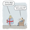 Cartoon: Ein Geschenk... (small) by Lo Graf von Blickensdorf tagged geschenk,weihnachten,geburtstag,kassenbon,umtausch,weihnachtsgeschenk,geburtstagsgeschenk