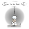 Cartoon: Hunger (small) by Lo Graf von Blickensdorf tagged koch,küche,nouvelle,cuisine,hunger,deutsche,kochen,chefkoch,sternerestaurant,restaurant,karikatur,cartoon,lo,menü,menue,speisekarte
