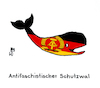 Cartoon: Wal (small) by Lo Graf von Blickensdorf tagged berliner,mauer,antifaschistischer,schutzwall,wortspiel,ddr,wal,politik,mauerbau,karikatur,lo,cartoon,satire