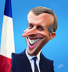 Cartoon: Emmanuel Macron (small) by Ahmed Mostafa tagged emmanuel,macron