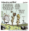 Cartoon: adam eve and god 28 (small) by mortimer tagged mortimer,mortimeriadas,cartoon,comic,gag,adam,eve,god,bible,paradise,eden,biblical,christian,original,sin,sex,nude,toons,hairy,belly,blonde