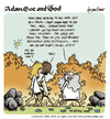 Cartoon: adam eve and god 30 (small) by mortimer tagged mortimer,mortimeriadas,cartoon,comic,gag,adam,eve,god,bible,paradise,eden,biblical,christian,original,sin,sex,nude,toons,hairy,belly,blonde