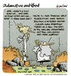 Cartoon: adam eve and god 36 (small) by mortimer tagged english,adam,eve,god,cartoon,comic,gag,mortimer,mortimeriadas,biblical,christian,original,sin,expulsion,paradise,eden,snake