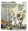 Cartoon: Adam Eve and God 42 (small) by mortimer tagged mortimer,mortimeriadas,cartoon,comic,biblical,adam,eve,god,snake,paradise,bible