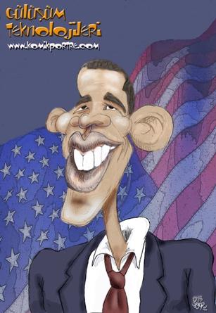Cartoon: barack obama (medium)