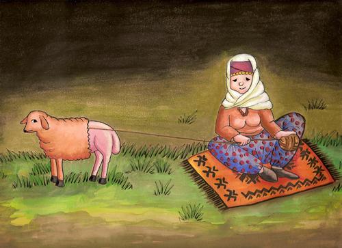 Cartoon: Villager woman (medium) by menekse cam tagged woman