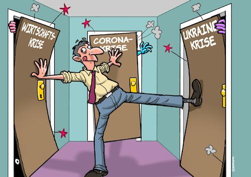 Cartoon: Krisenmanagement (medium) by Chris Berger tagged energiekrise,ukraine,russland,konflikt,wirtschaftskrise,corona,covid,19,bedrohung,energiekrise,ukraine,russland,konflikt,wirtschaftskrise,corona,covid,19,bedrohung