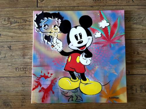 Cartoon: Mickey (medium) by Chris Berger tagged mickey,mouse,joint,blunt,stencil,graffiti,mickey,mouse,joint,blunt,stencil,graffiti