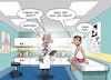 Cartoon: Beim Doktor (small) by Chris Berger tagged doktor,praxis,untersuchung,sport,sex,patient