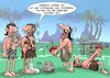 Cartoon: Fussball in der Steinzeit (small) by Chris Berger tagged steinzeit,fussball,verletzung,stein,ball,spieler