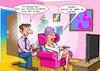 Cartoon: Glücklichste Frau (small) by Chris Berger tagged antrag,verlobung,trennung,ausziehen,gemeinsame,wohnung,beziehung