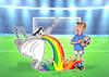 Cartoon: Homophobe WM Katar (small) by Chris Berger tagged homophob,one,love,katar,qatar,wm,fussball,socer,gay,rights,lgbtq
