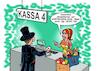Cartoon: Kartenzahlung (small) by Chris Berger tagged kreditkarte,bankomatkarte,zauberer,spielkarte,kasse,supermarkt