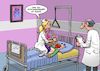 Cartoon: Künstliche Beatmung (small) by Chris Berger tagged krankenhaus,beatmung,patient,schwester,nurse,doktor,covid,corona,pümpel,hector