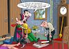 Cartoon: Lieferando (small) by Chris Berger tagged lieferdienst,handwerker,essen,zusteller,dracula,blutsauger,vampir