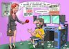 Cartoon: Quarantäne (small) by Joshua Aaron tagged quarantäne,nerd,masturbation,wichser,covid,19,corona,virus,epidemie,pandemie