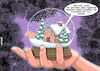 Cartoon: Schneekugel (small) by Chris Berger tagged schneekugel,schneesturm,schneefall,winter,verschwörungstheorie