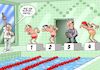Cartoon: Schwimmwettbewerb (small) by Chris Berger tagged wettschwimmen,wettbewerb,hallenbad,suizid,selbstmörder