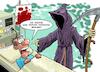 Cartoon: Zweite Meinung (small) by Chris Berger tagged tod,krankenhaus,arzt,zweite,meinung,patient,intensivstation