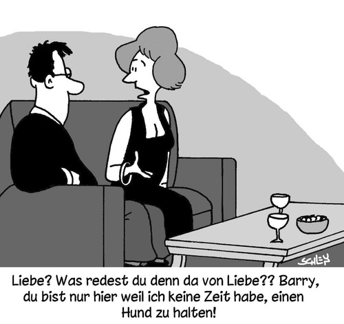 Cartoon: Liebe (medium) by Karsten Schley tagged liebe,männer,frauen,gesellschaft,deutschland,tiere,haustiere,beziehungen,hunde,liebe,männer,frauen,gesellschaft,deutschland,tiere,haustiere,beziehungen,hunde