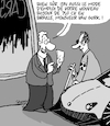 Cartoon: 750 CV (small) by Karsten Schley tagged technologie,voitures,trafic,transport,richesse,sante,societe