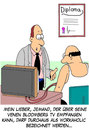 Cartoon: Bloomberg TV (small) by Karsten Schley tagged gesundheit,wirtschaft,business,arbeit,arbeitsplatz,arbeitnehmer