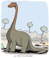 Cartoon: Espece inconnue de dinosaure (small) by Karsten Schley tagged dinosaures,prehistoire,science,evolution,recherche,vie,terre