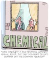 Cartoon: Harmless! (small) by Karsten Schley tagged chemistry,industry,accidents,economy,environment,employers,employees,safety