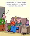 Cartoon: Pas peur! (small) by Karsten Schley tagged familles,enfants,argent,pension,parents
