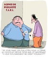 Cartoon: Publicite (small) by Karsten Schley tagged sante,obesite,publicite,chocolat,surpoids,television,business,economie,ventes,agent,medias,nutrition