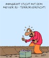 Cartoon: Terrorismus??! (small) by Karsten Schley tagged immigranten,politik,landwirtschaft,arbeitskräfte,ernte,gesellschaft