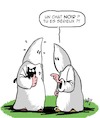 Cartoon: Un Chat Noir (small) by Karsten Schley tagged racisme,chats,ku,klux,klan,usa,politique,religion