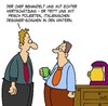 Cartoon: Wertschätzung (small) by Karsten Schley tagged business,wirtschaft,arbeit,jobs,arbeitgeber,arbeitnehmer,gesellschaft,deutschland,respekt,vorgesetzte,mobbing,mode,italien