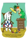 Cartoon: Easter Bunny Kidnapping (small) by Brian Ponshock tagged easter easterbunny leprechaun