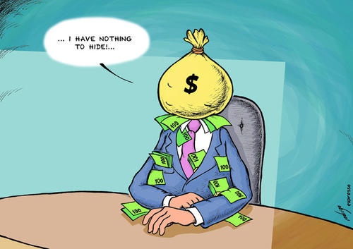 Corruption By rodrigo | Politics Cartoon | TOONPOOL