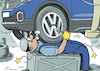 Cartoon: Overworkswagen (small) by rodrigo tagged auto,industry,volkswagen,work,employees,workers,overwork,strike,pay,layoff