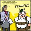 Cartoon: KUAZIFIX! (small) by Yavou tagged ministerpräsident horst seehofer csu integration bayern lederhose kuazifix bayer muslima einwanderer zuzug islam kulturkreis rechter rand
