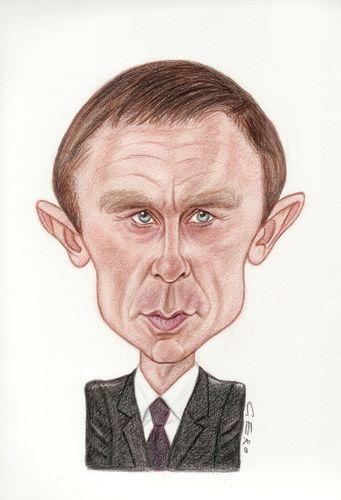 Cartoon: Daniel Craig (medium) by Gero tagged caricature