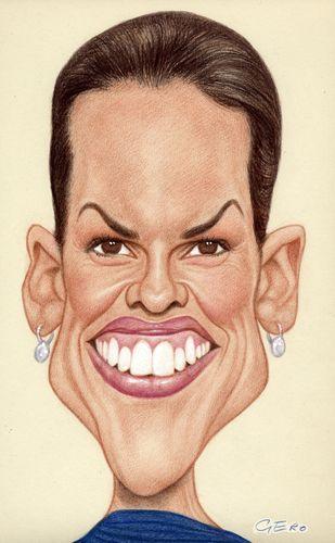 hilary swank fotos. Cartoon: Hillary Swank