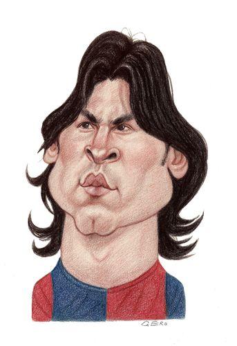 Cartoon: Lionel Messi (medium) by Gero tagged caricature