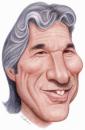 Cartoon: Richard Gere (small) by Gero tagged caricature