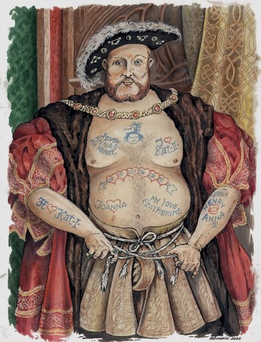 Cartoon: Henry VIII. (medium) by Ashmarin Stanislav tagged henry,viii
