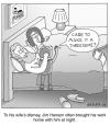 Cartoon: kermit threesome (small) by noodles tagged kermit,jim,hensom,cartoon,bedroom