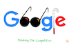 Cartoon: Google Masking (small) by NEM0 tagged google,masking,competition,eu,penalty,fin,billion,euro,europe,googles,cane,blind,search,engine,results