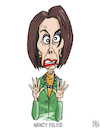 Cartoon: Nancy Pelosi (small) by NEM0 tagged nancy,pelosi,democrat,minority,leader,house,speaker,congress,congresswoman