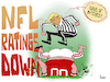 Cartoon: NFL Ratings Down (small) by NEM0 tagged nfl,national,football,league,ratings,donald,trump,refree,patriotic,unpatriotic,disrespect,flag,us,usa,nemo,nem0