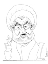 Cartoon: President Rouhani (small) by NEM0 tagged hassan,rouhani,iranian,president,iran