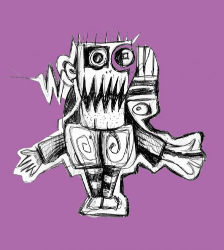 Cartoon: Little Rob (medium) by Battlestar tagged robot