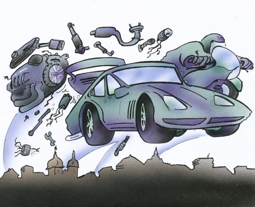 race car images cartoons. Cartoon: racecity (medium) by HSB-Cartoon tagged race,car,bike